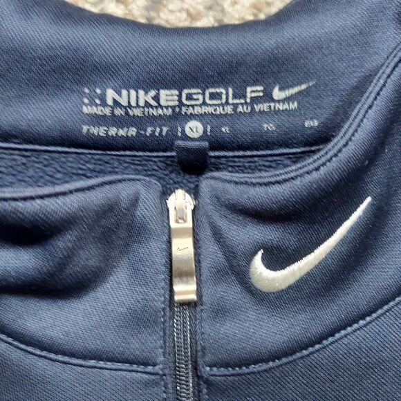Nike Golf Therma-Fit Pullover 1/4 Zip Jacket Navy 381259-419 Mens Size XL - Picture 4 of 6